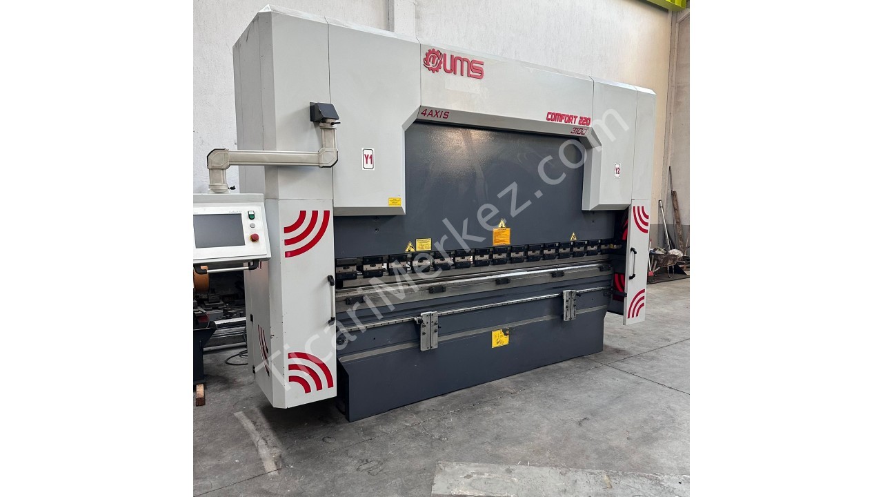UMS 3X220 TON CNC ABKANT & 3X10 MM AÇI AYARLI CNC MAKAS TAKIM